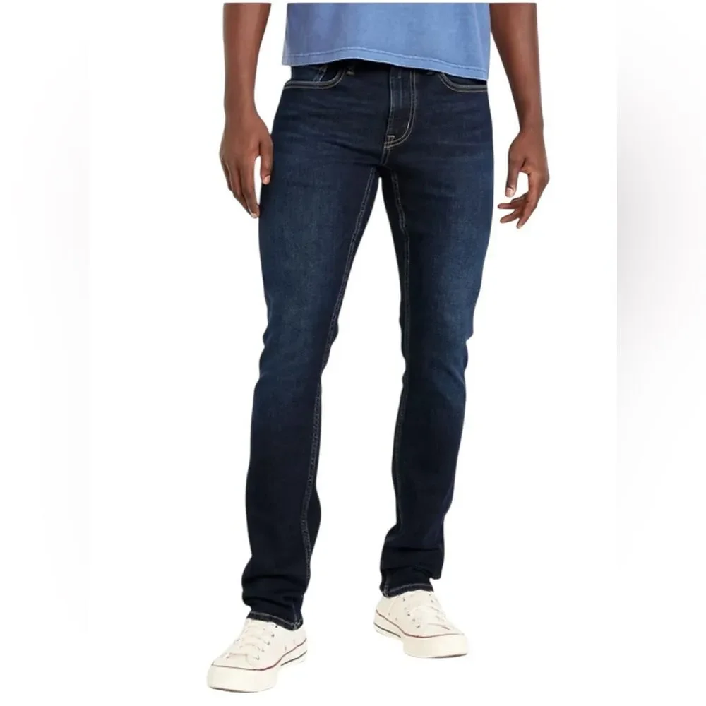 OLD NAVY SLIM Built-In Flex Jeans Dark Blue Wash 34x30